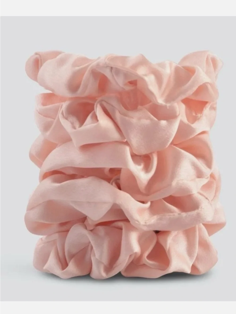 Kitsch Satin Scrunchies - Blush Pink (5 Pack)